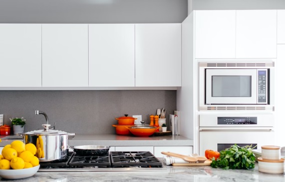 modern white kitchen